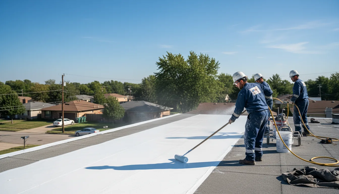 Commercial roof coating in Williams, IN near me